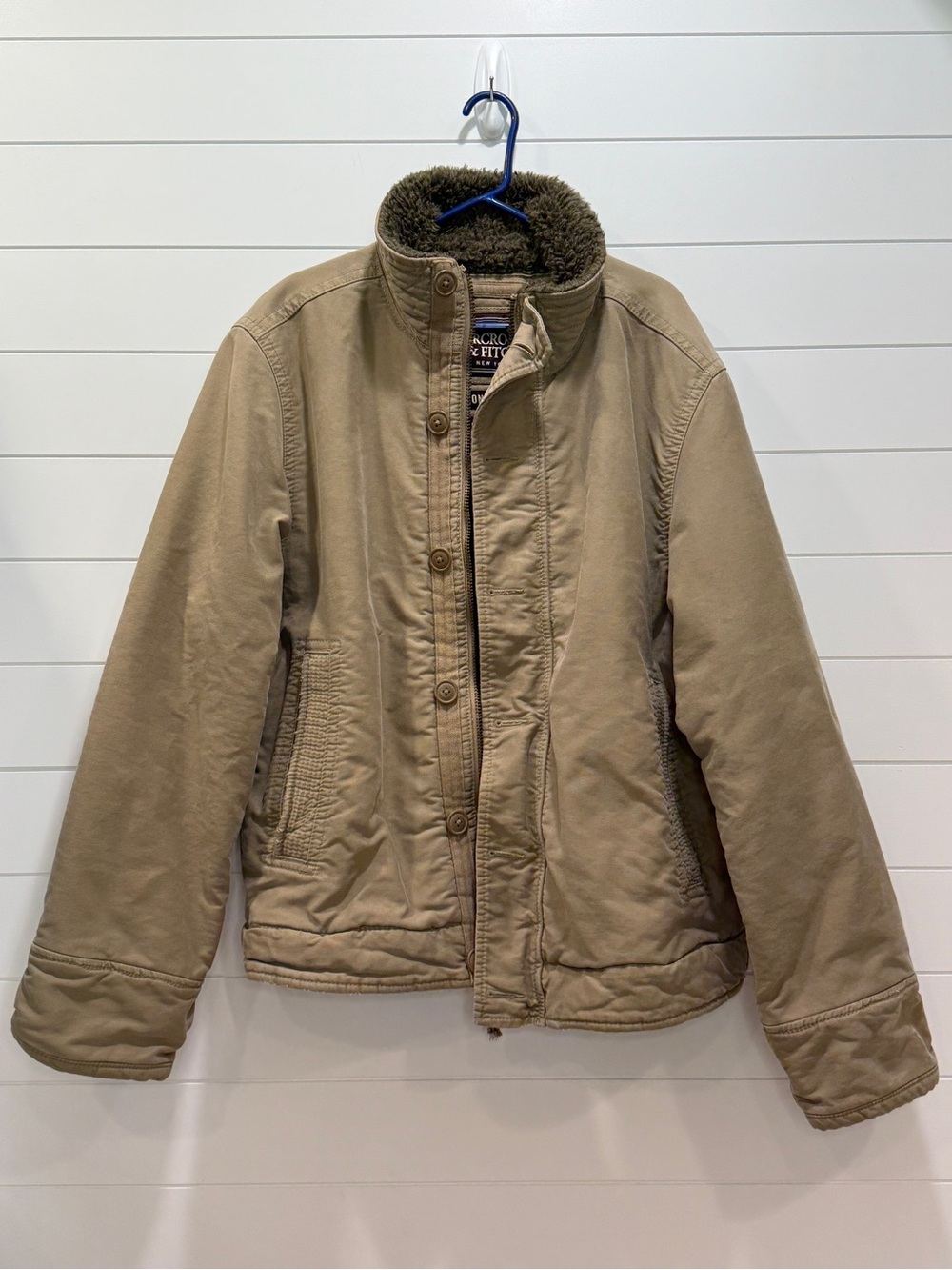 Abercrombie & Fitch Y2K Adirondack Field Jacket with Sherpa Collar